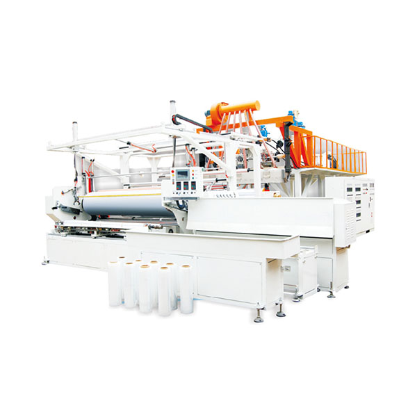 1000mm型高速自动双层 三层 共挤缠绕膜机 保鲜膜机组