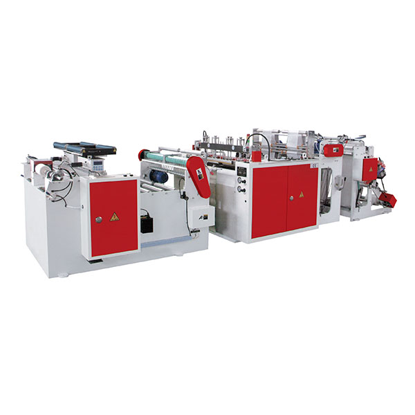 HC-LB500X2双线全自动点断背心袋连卷制袋机（有芯）